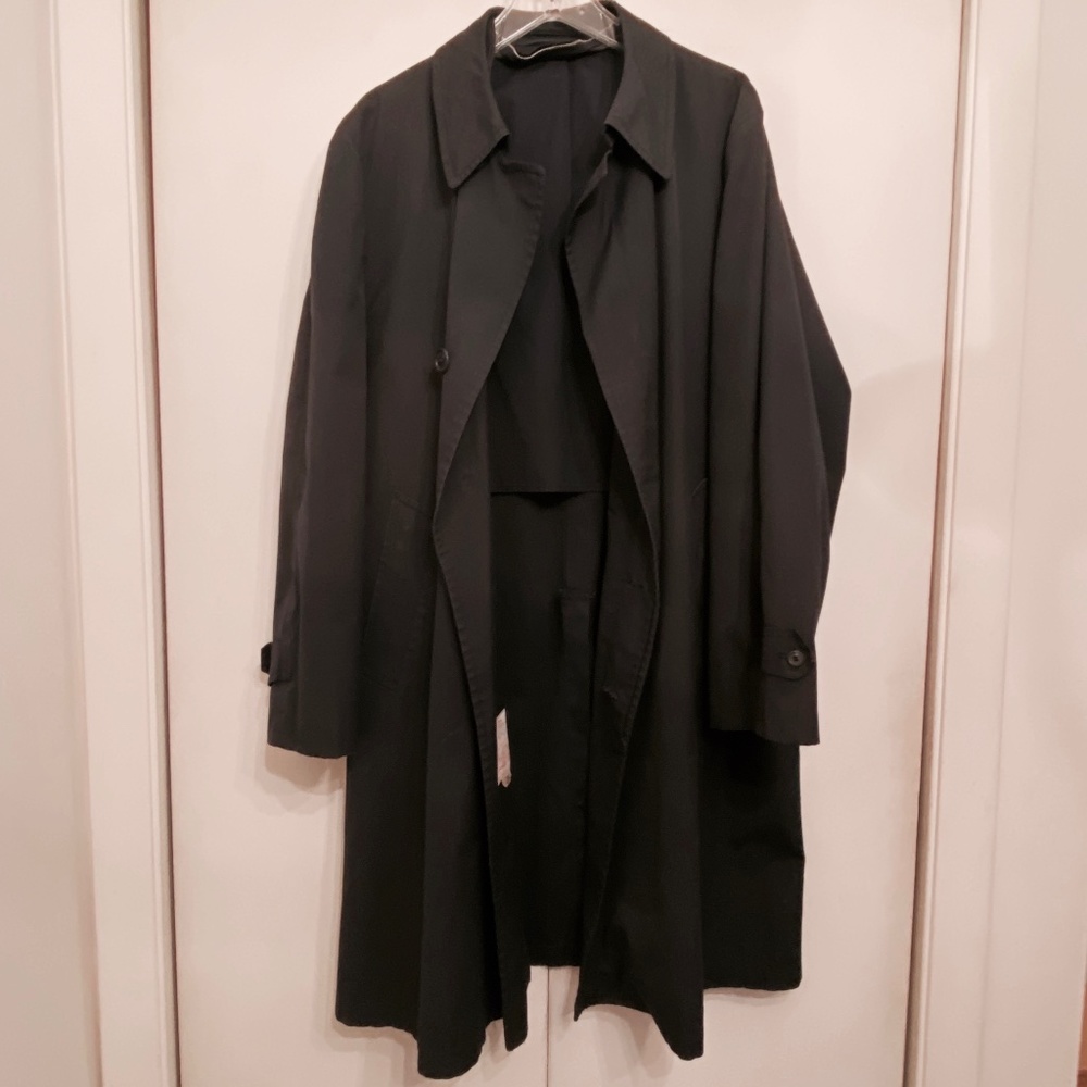VTG I London Fog I Black Single Breasted Maincoat I *Shell Only* I 46R